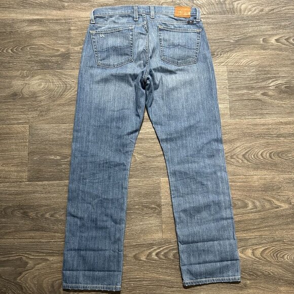 Lucky Brand Jeans 27/4 Sienna Weekender Straight Leg Crop Medium Wash Distressed - Picture 7 of 9